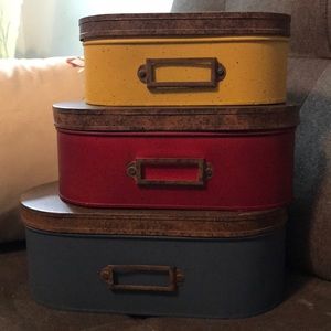 3 metal nesting containers